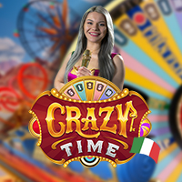 Crazy Time Italia game by Evolution – logo hosted on Lalabet