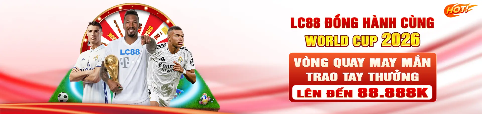 LC88 đồng hành cùng World Cup 2026 thưởng 88.888K